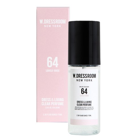더블유드레스룸 드레스 앤 리빙 클리어 퍼퓸 70ml, No 64 러블리로즈, 1개