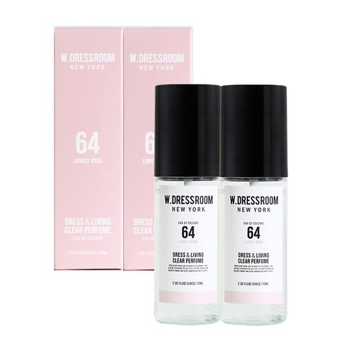 더블유드레스룸 드레스 & 리빙 클리어 퍼퓸 S2 70ml, No 64 LOVELY ROSE, 2개