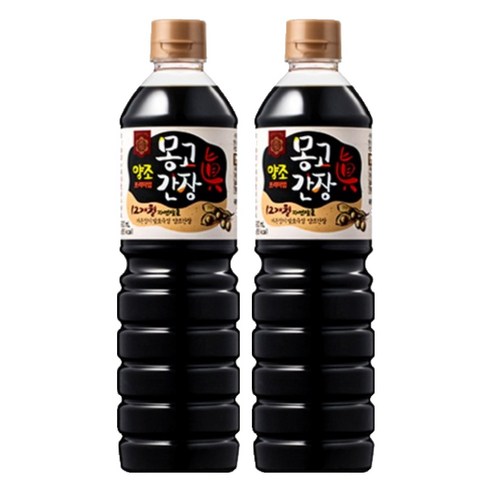몽고간장 양조 프리미엄 진간장, 900ml, 2개