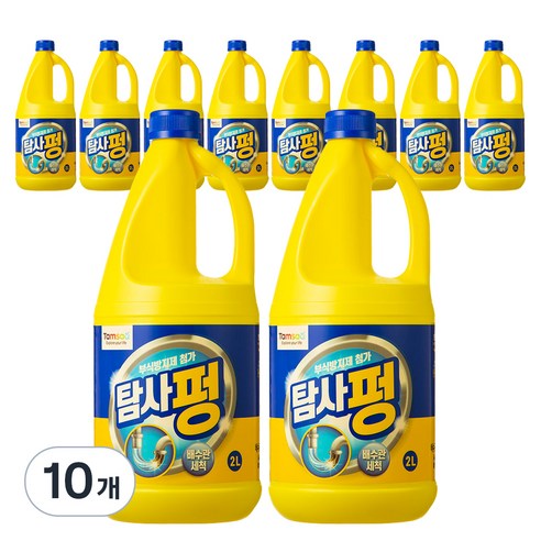 탐사 펑 배수구 세정제, 2L, 10개