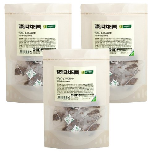 자연지인 결명자차 삼각티백, 1g, 50개입, 3개