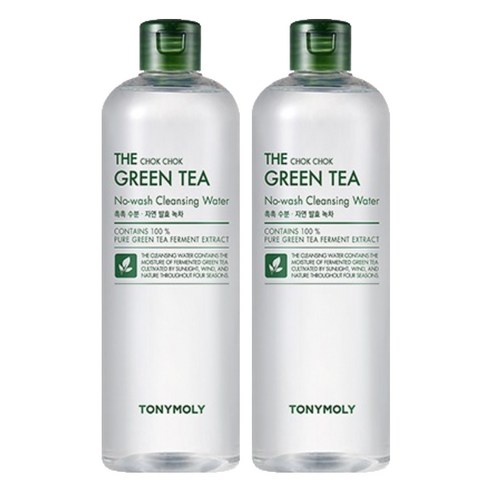 토니모리 더촉촉 그린티 클렌징워터, 500ml, 2개