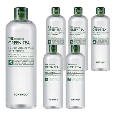 토니모리 더촉촉 그린티 클렌징워터, 500ml, 6개
