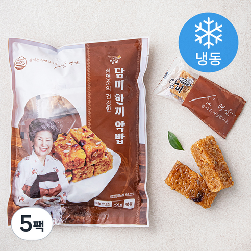 심영순 건강한 담미 한끼 약밥 (냉동), 50g, 8개입, 5개