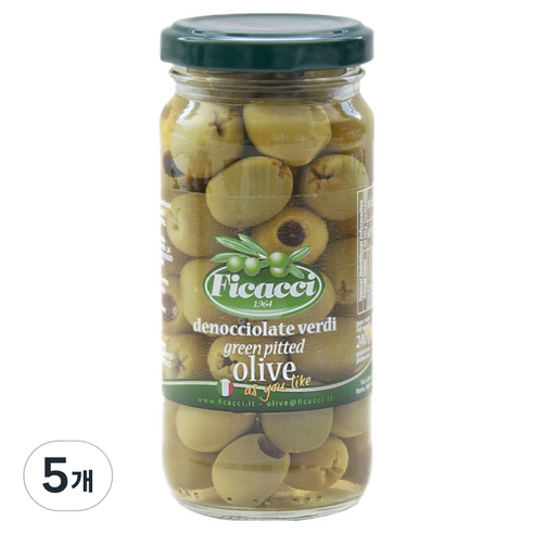 피카치 그린올리브 절임 씨제거, 5개, 240g