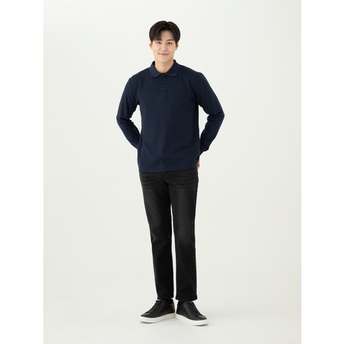 세련되고 편안한 캐럿 PK 긴팔 카라티