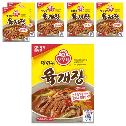 오뚜기 맛있는 육개장, 38g, 6개
