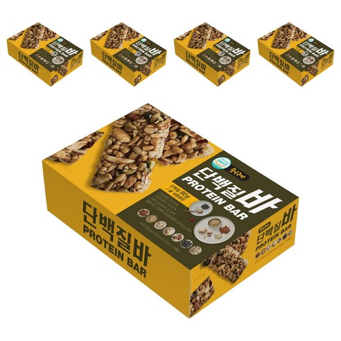 꿀이구마 견과 듬뿍 단백질바 10p, 350g, 5개