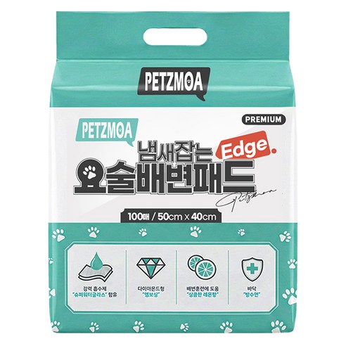 페츠모아 냄새잡는 요술 배변패드 엣지 레몬향, 100개입, 1개