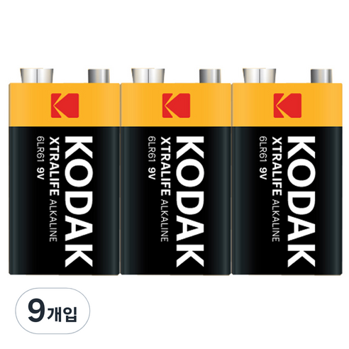 코닥 알카라인 XTRALIFE 9V 특수건전지 벌크형, 1개입, 1개