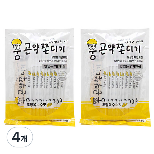 웅곤약쫀디기 초당옥수수맛, 200g, 4개