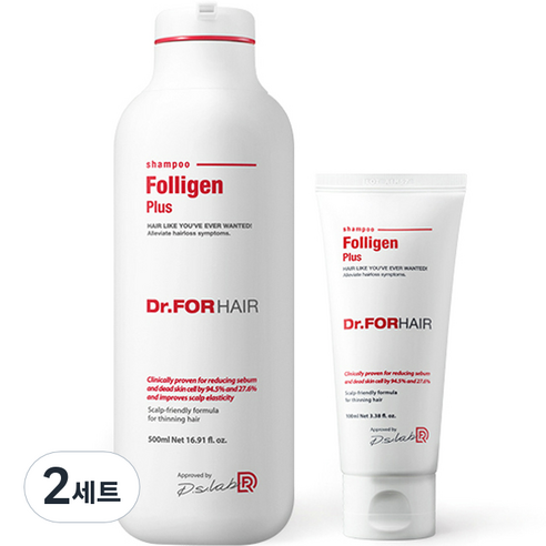 닥터포헤어 폴리젠 플러스 샴푸 500ml + 100ml, 2세트