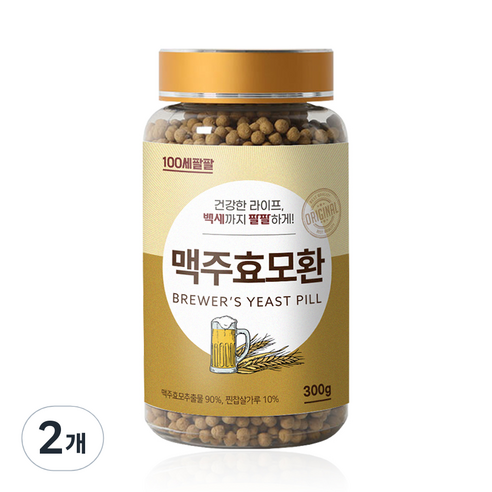 백세팔팔 맥주효모환, 2개, 300g