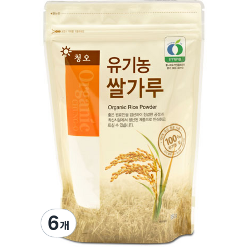 청오 유기농 쌀가루, 350g, 4개