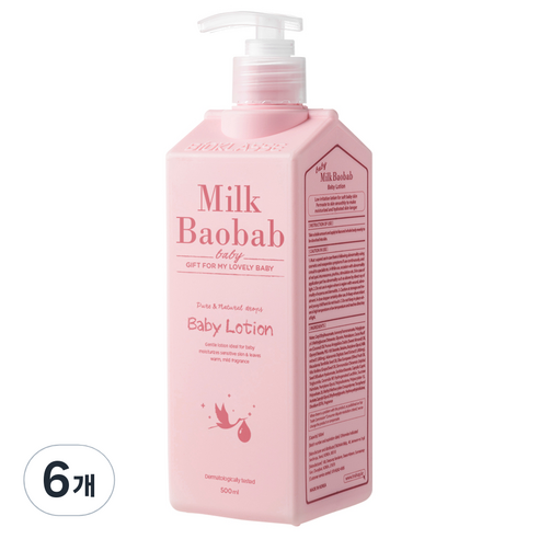 밀크바오밥 베이비 로션, 500ml, 6개