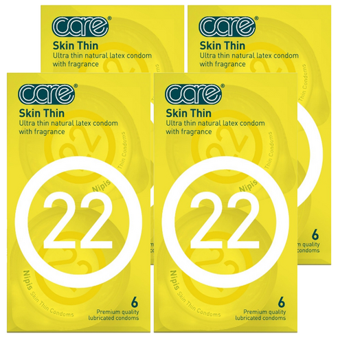 care 22 스킨씬 콘돔, 6개입, 4개