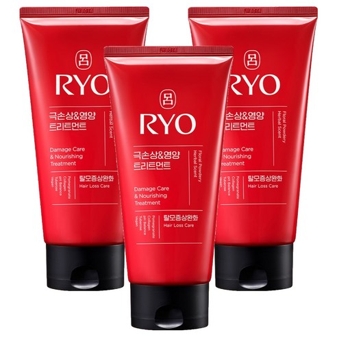 려 함빛 극손상 & 영양 트리트먼트 탈모증상완화 플로럴 파우더리향, 300ml, 3개