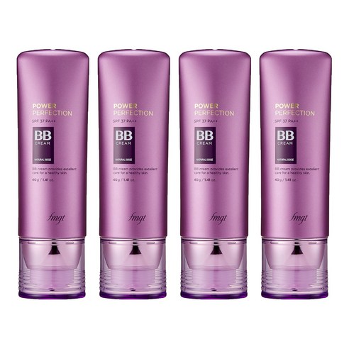 더페이스샵 fmgt 파워 퍼펙션 비비크림 SPF37 PA++, V103퓨어베이지, 40g, 4개