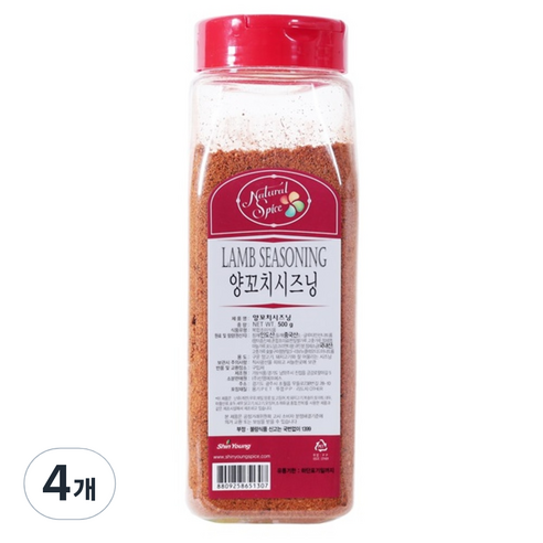 네이쳐 스파이스 양꼬치시즈닝, 500g, 4개