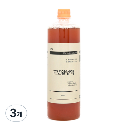EM활성액, 1000ml, 3개