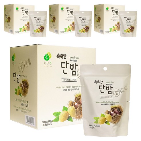 자연루 촉촉한 단밤, 80g, 24개