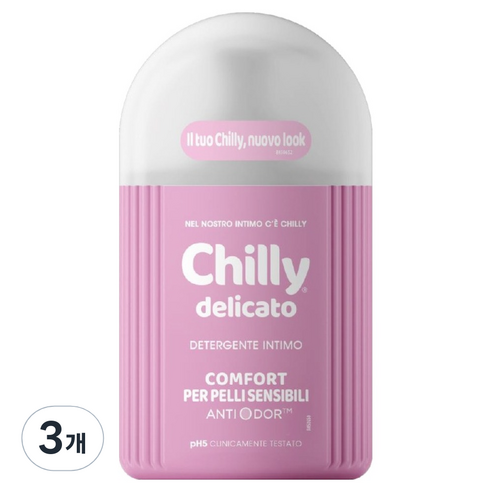 칠리 델리카토 젤 타입 여성청결제, 200ml, 3개