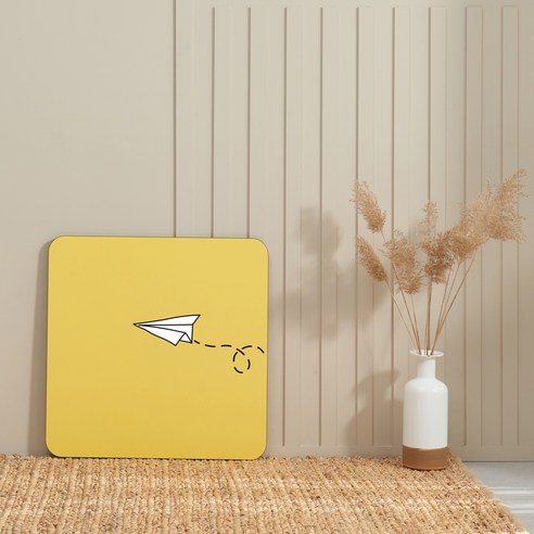 가온 미드센츄리 접이식 인테리어 LPM거실테이블 사각 60cm x 60cm, 종이비행기