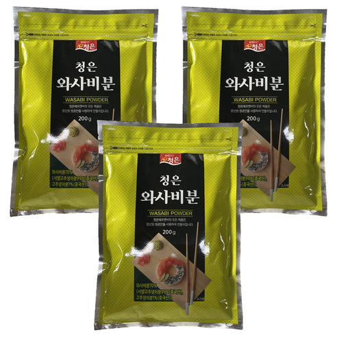청은 와사비분, 3개, 200g
