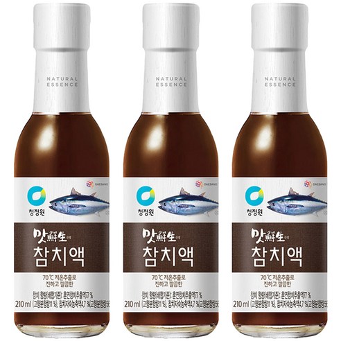 청정원 맛선생 참치액, 210ml, 3개