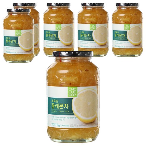 초록원 꿀레몬차, 1kg, 1개입, 6개
