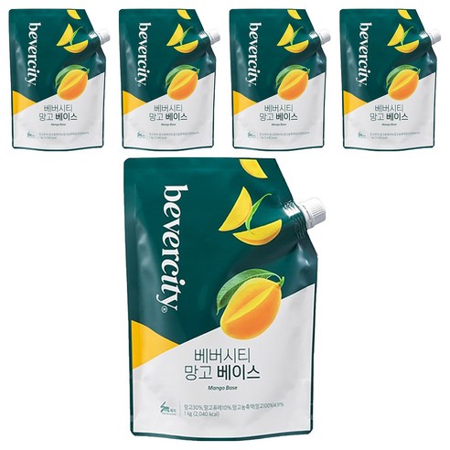 베버시티 망고 베이스, 1kg, 5개