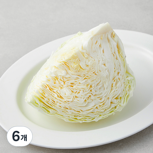 친환경 조각 양배추, 300g, 1개입, 6개