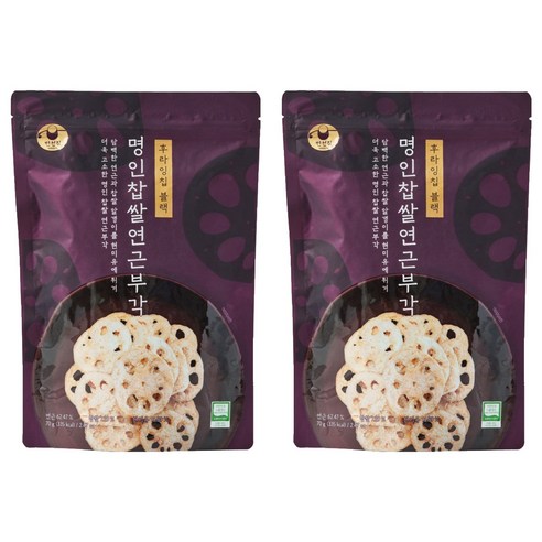 만전김 명인 찹쌀 연근부각, 70g, 2개