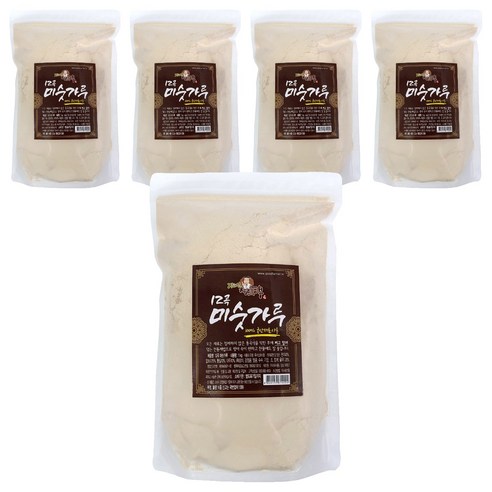 지리산 착한농부 12곡 미숫가루, 1kg, 5개