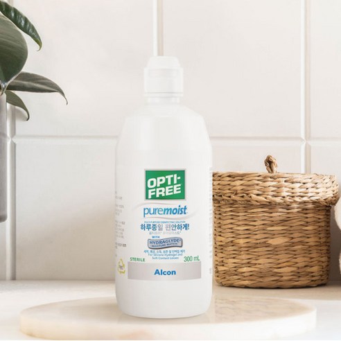 촉촉한 눈빛의 비결, 옵티프리 퓨어모이스트 렌즈 세정액