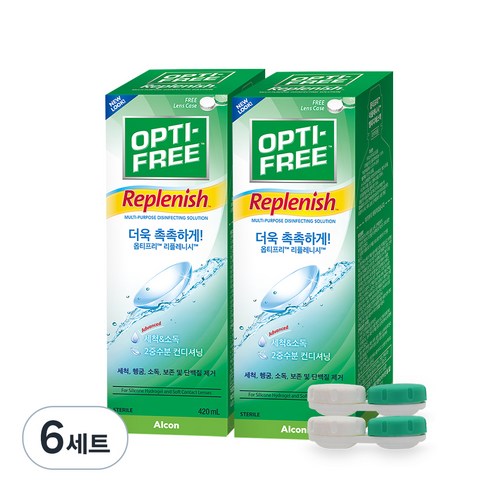 옵티프리 리플레니시 렌즈세정액, 6세트