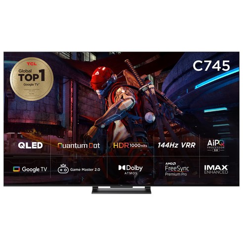 TCL QLED 안드로이드 11 게이밍 TV, 140cm/55인치, 55C745, 벽걸이형, 방문설치