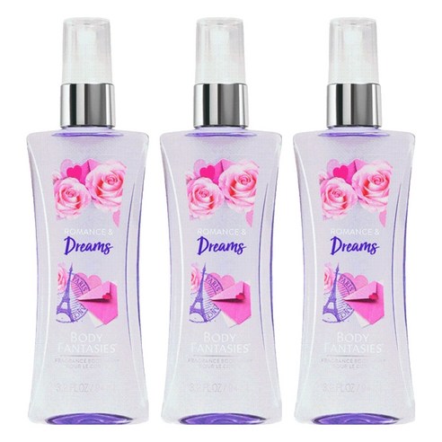 바디판타지 프래그런스 바디 스프레이 로맨스 앤 드림스, 94ml, 3개