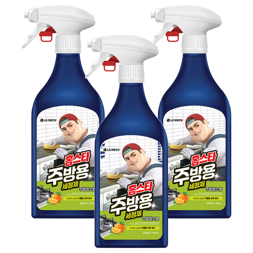홈스타 맥스 프레쉬 주방용 세정제, 500ml, 3개