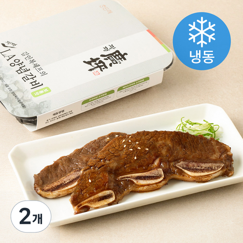 김인복셰프의 광평 LA 양념갈비 보통맛 (냉동), 500g, 2개