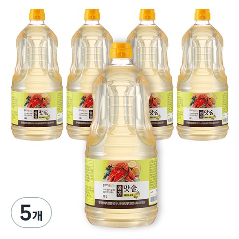 곰곰 맛술 매실&생강, 1.8L, 5개