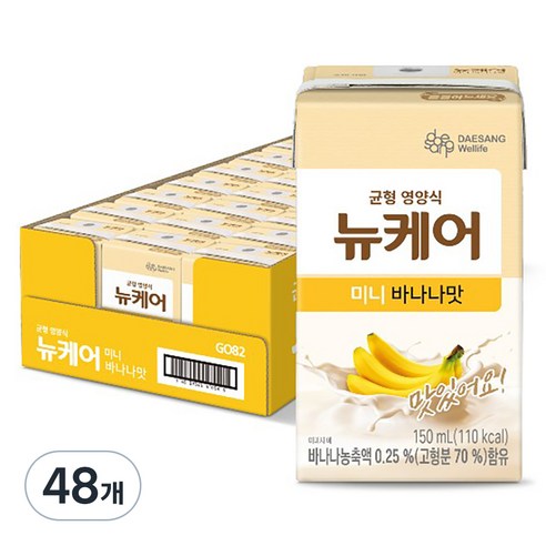 뉴케어 미니 바나나맛 환자영양식, 150ml, 48개