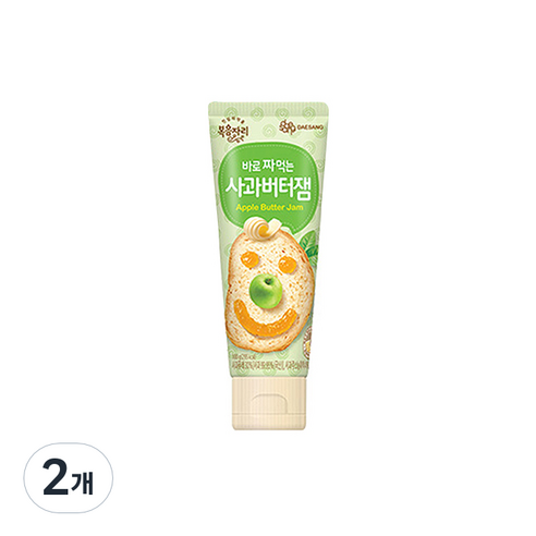 복음자리 바로 짜먹는 사과버터잼, 100g, 2개