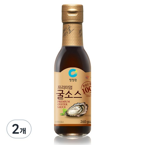 청정원 프리미엄 굴 소스, 260g, 2개