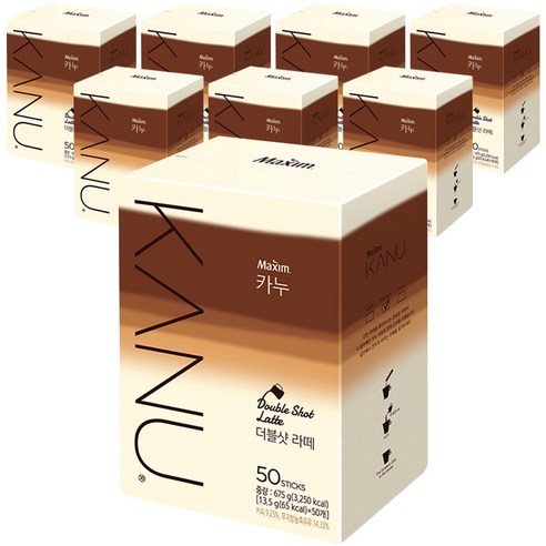 카누 동서식품 맥심카누 더블샷라떼, 50개입, 8개