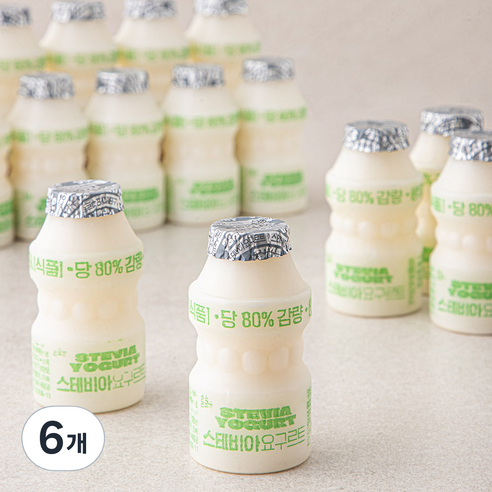 남양유업 스테비아 요구르트, 65ml, 16개입, 6개