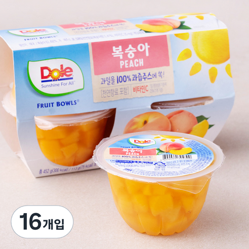 돌 후룻볼 복숭아, 113g, 4개입, 4개
