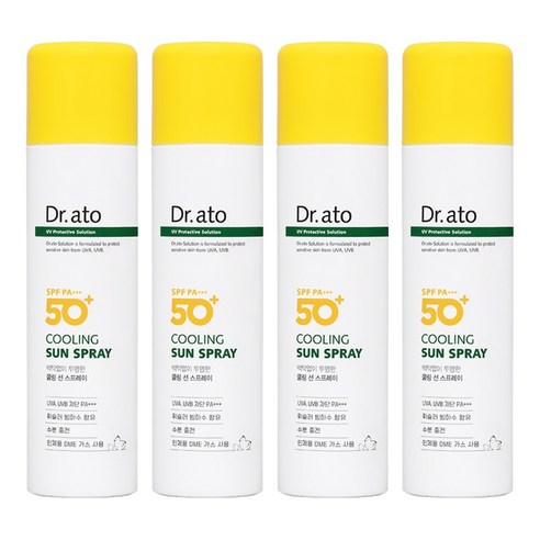 닥터아토 쿨링 선 스프레이 SPF50+ PA+++, 4개, 150ml