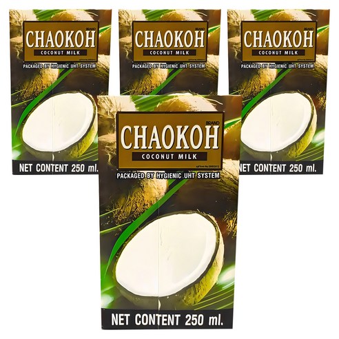 차오코 코코넛밀크, 250ml, 4개