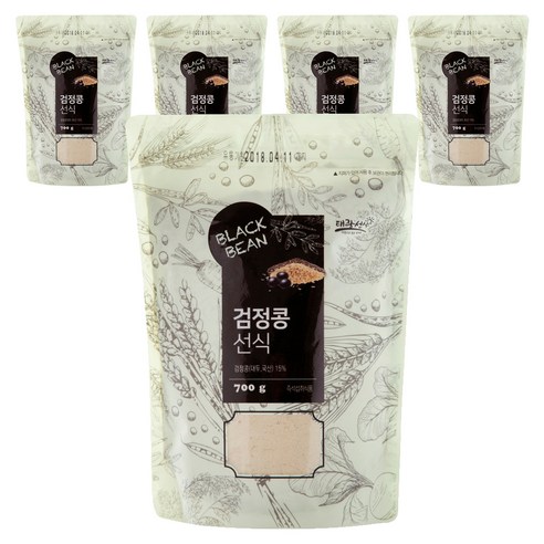 태광선식 검정콩 선식, 700g, 5개